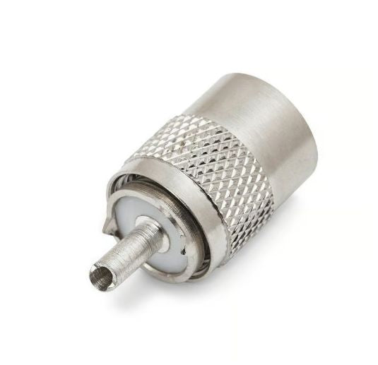 superior PL259 plug white Teflon for mini 8 RG8X low loss