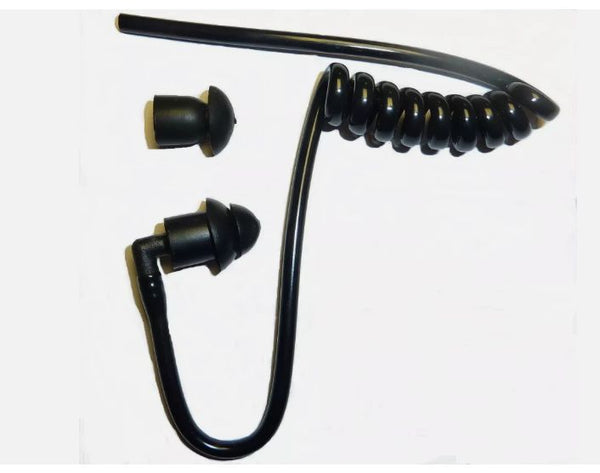 Police Black Radio Earpiece Acoustic Tube & 2 Ear buds