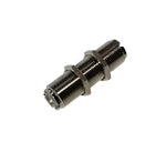 SO239 PL259 Socket to Socket Adaptor Long Shank Coupler Chassis Adapter 45mm 2"