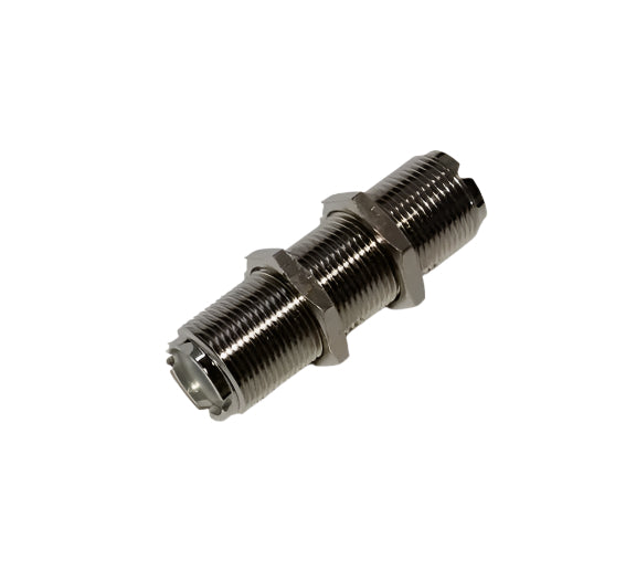 SO239 PL259 Socket to Socket Adaptor Long Shank Coupler Chassis Adapter 45mm 2"