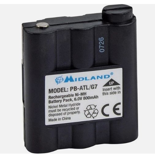 Midland Battery G7 Pacific Atlantic Radio PB-ATL/G7 6.0V 800mAh