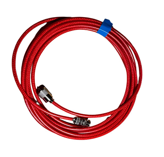 Radio Scanner Antenna Coax Cable RED mini 8 RG8X Low Loss Fitted PL259 and BNC